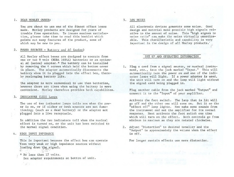 MORLEY D1B2 manual