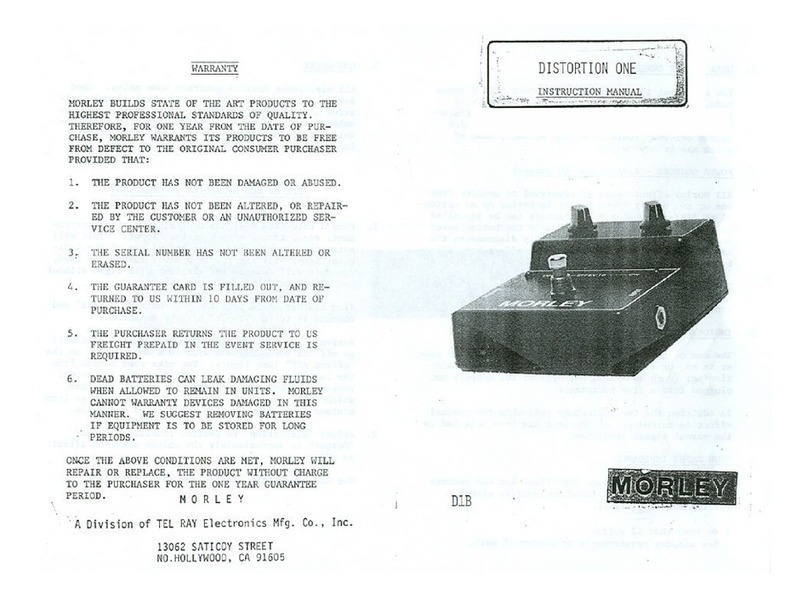 MORLEY D1B1 instruction manual