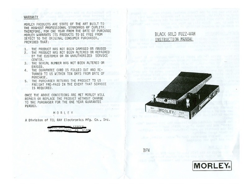 MORLEY BFW1 instruction manual