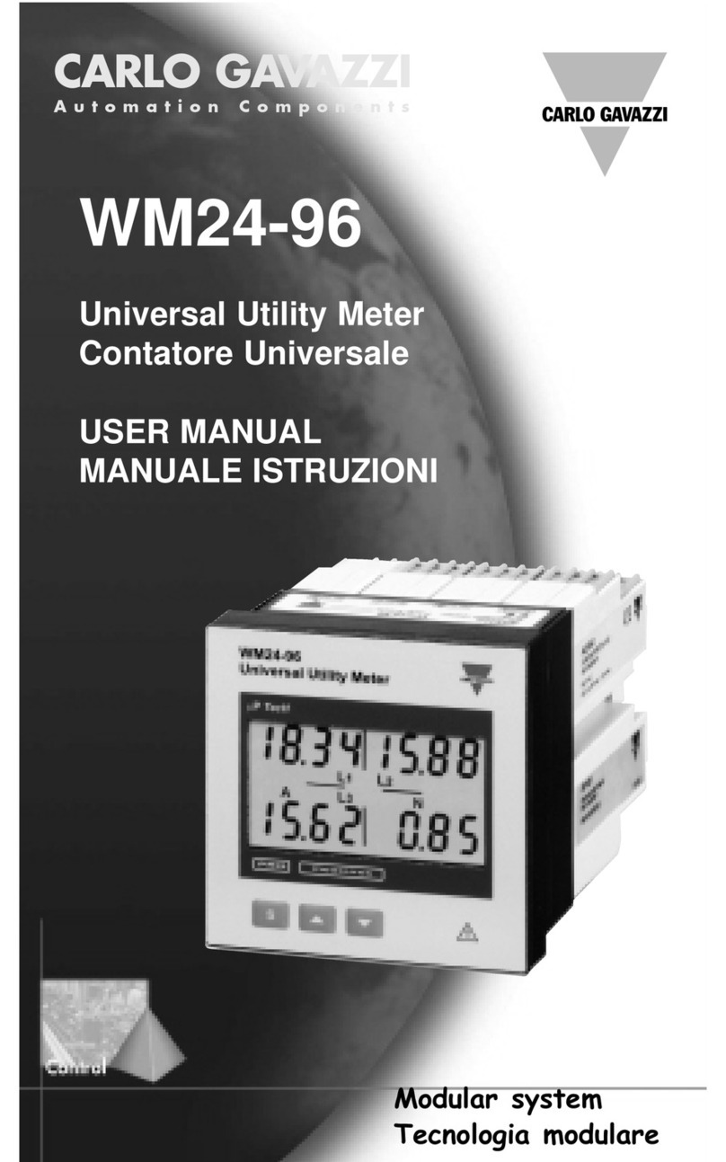 CARLO GAVAZZI WM24-96 - PROGRAMMING User manual CARLO GAVAZZI WM24-96 - PROGRAMMING User manual