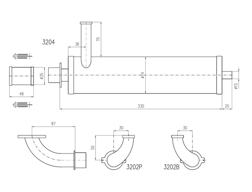 MVVS 3204 Dimensions