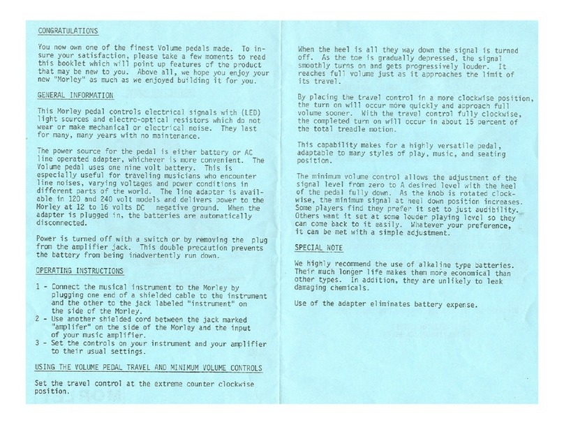 MORLEY SLVO2 manual