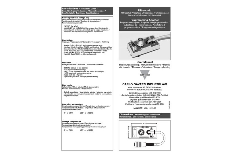 CARLO GAVAZZI UCP1 user manual
