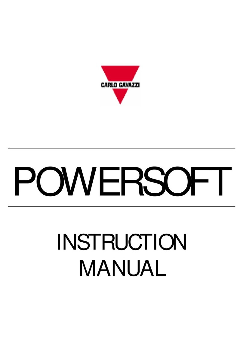 CARLO GAVAZZI POWERSOFT User manual