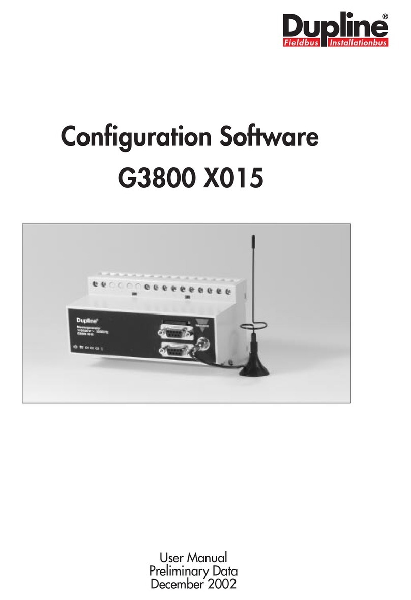 CARLO GAVAZZI G3800 X015 - CONFIGURATION SOFTWARE User manual