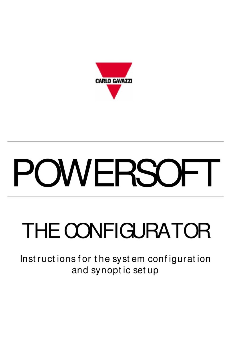 CARLO GAVAZZI POWERSOFT instruction manual