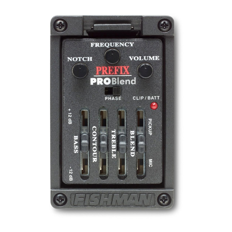 Fishman Prefix Pro blend User manual