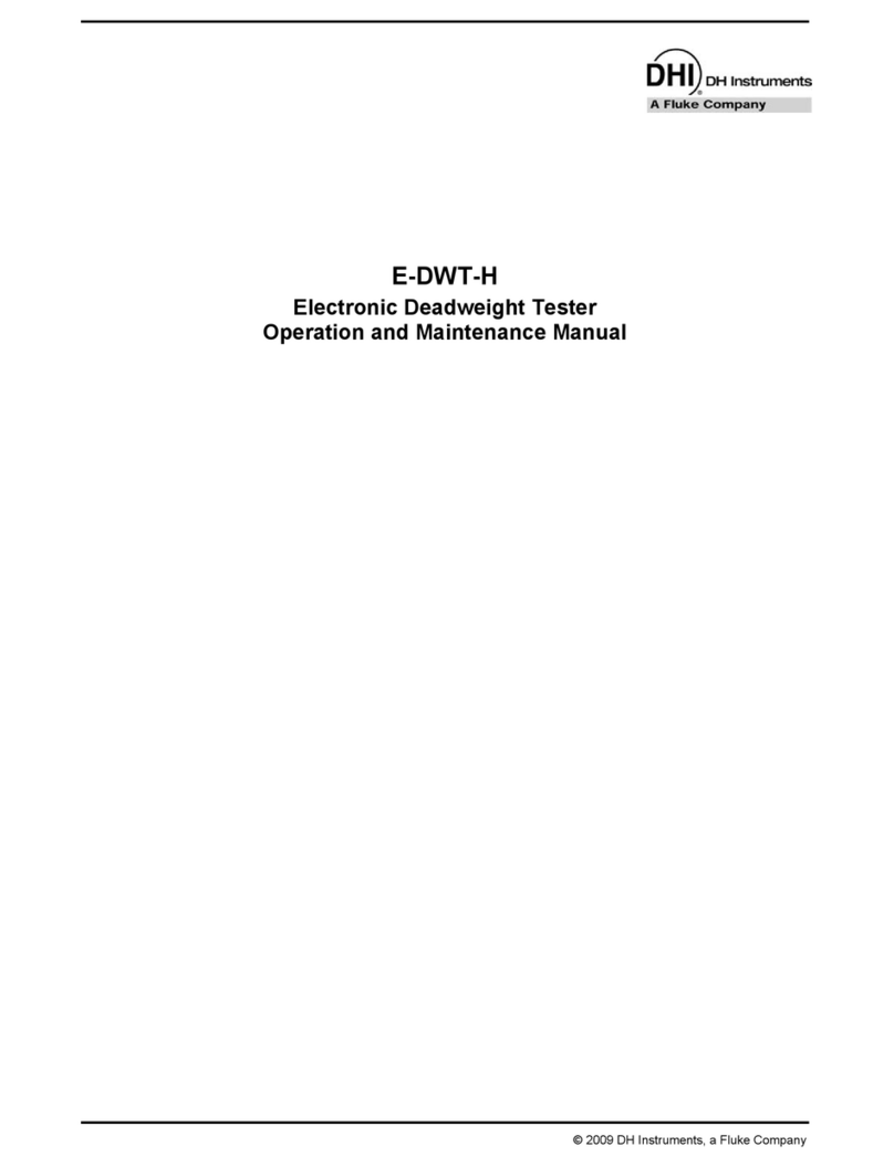 DH Instruments E-DWT-H Operation and maintenance manual