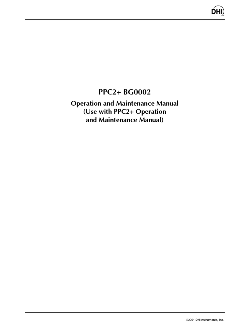DH Instruments BG0002 User manual