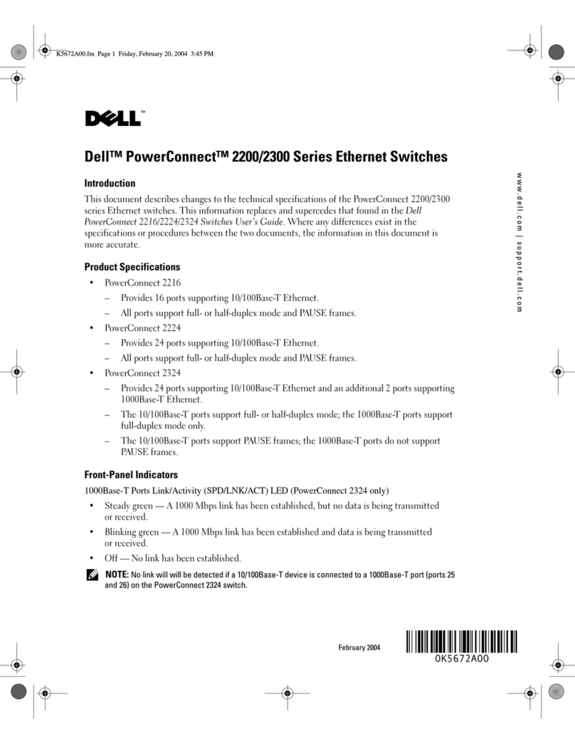 Dell PowerConnect 2216 User manual