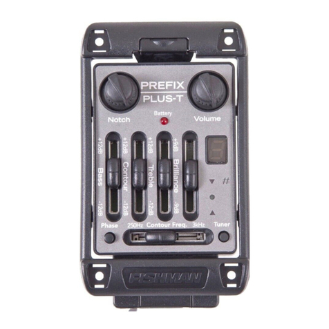 Fishman PREFIX - PREAMP INSTALLATION GUIDE REV 4 installation guide