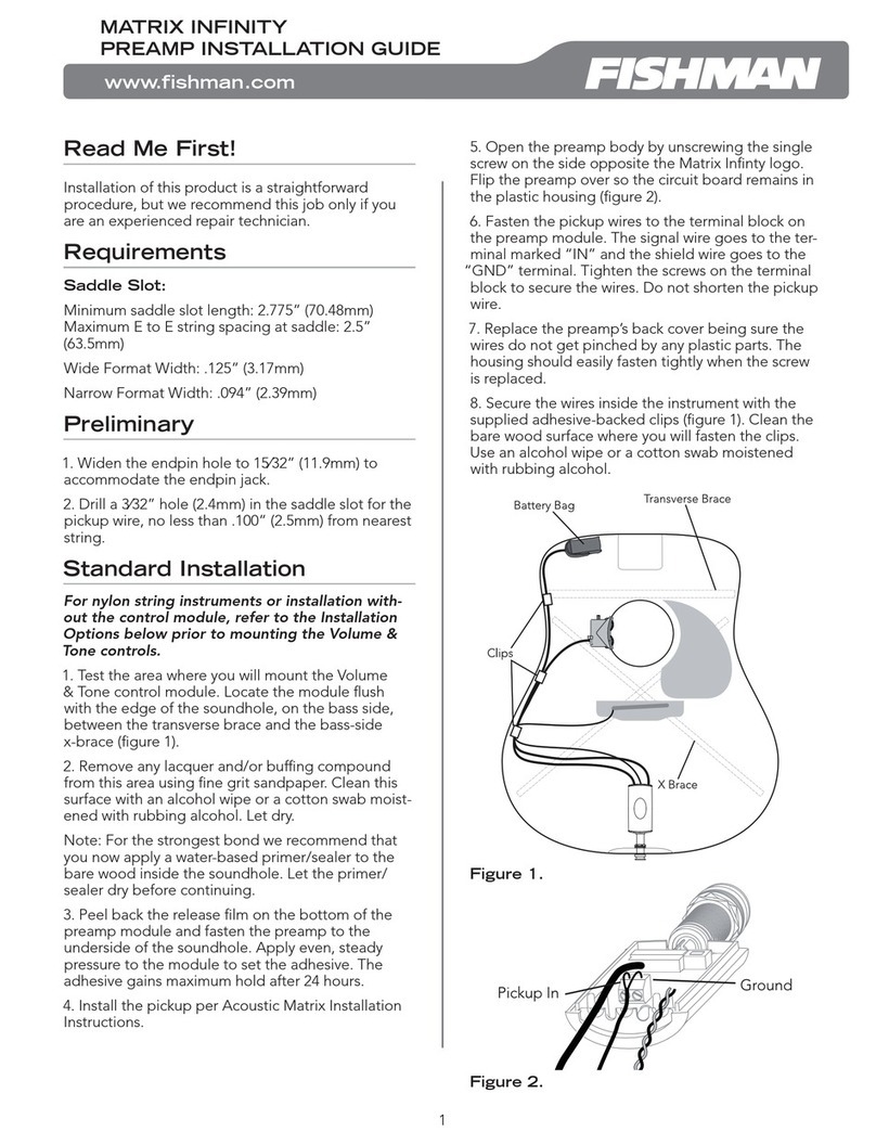 Fishman MATRIX INFINITY - installation guide