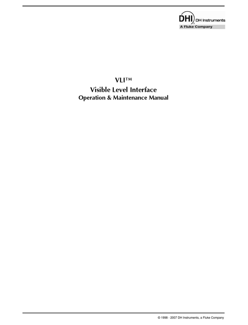 DH Instruments VLI Operation and maintenance manual