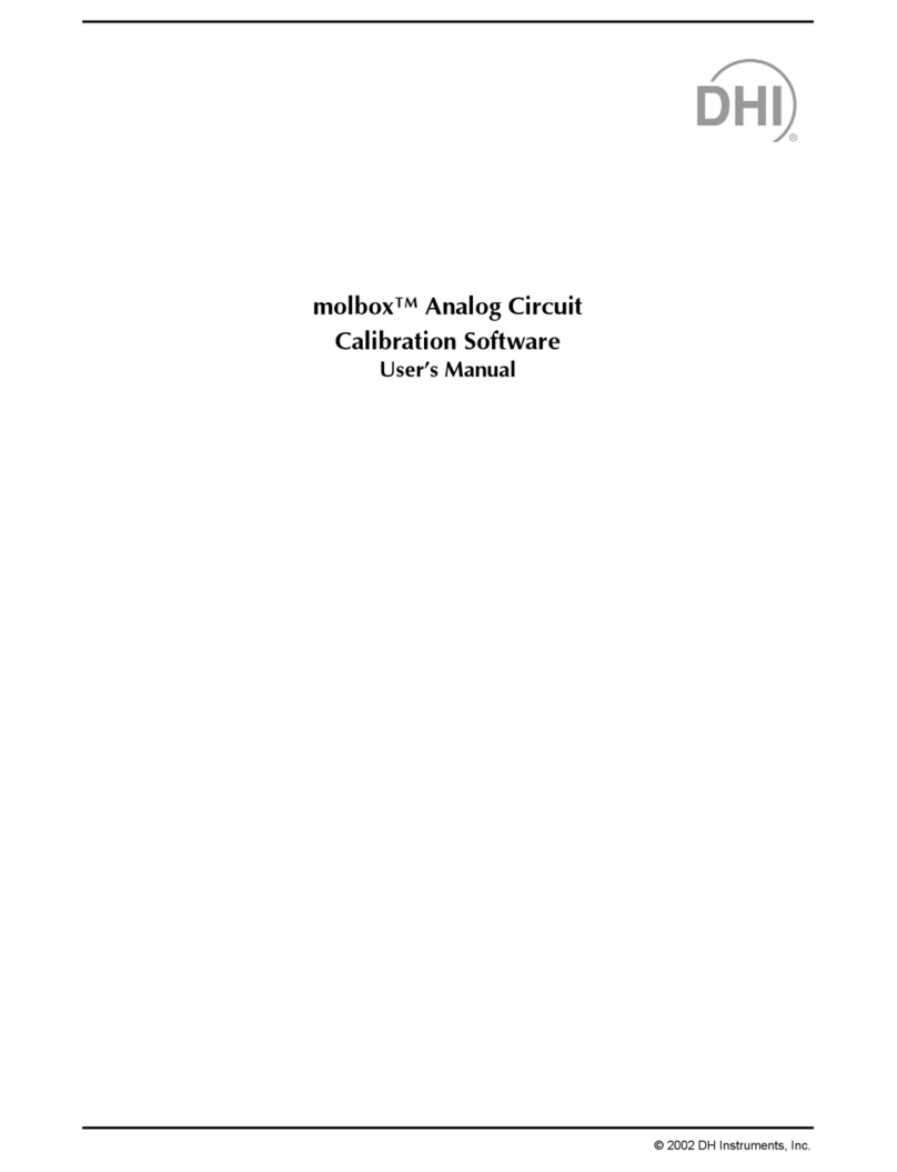 DH Instruments MOLBOX ANALOG CIRCUIT user manual