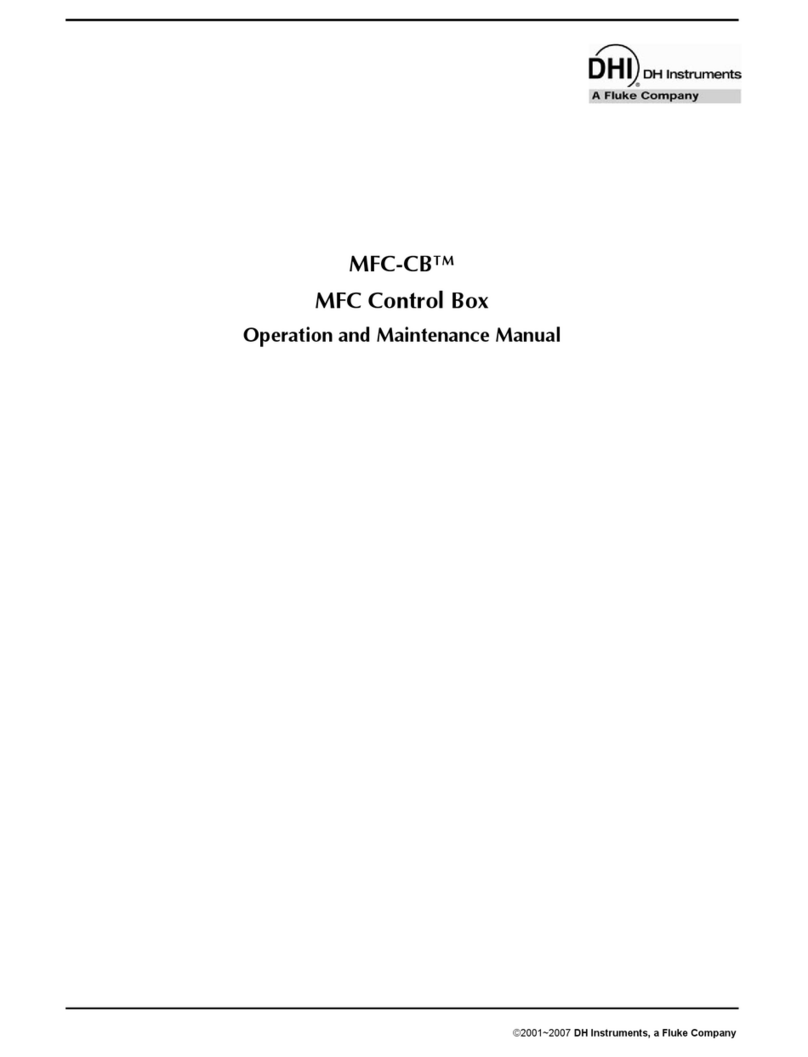 DH Instruments MFC-CB Operation and maintenance manual