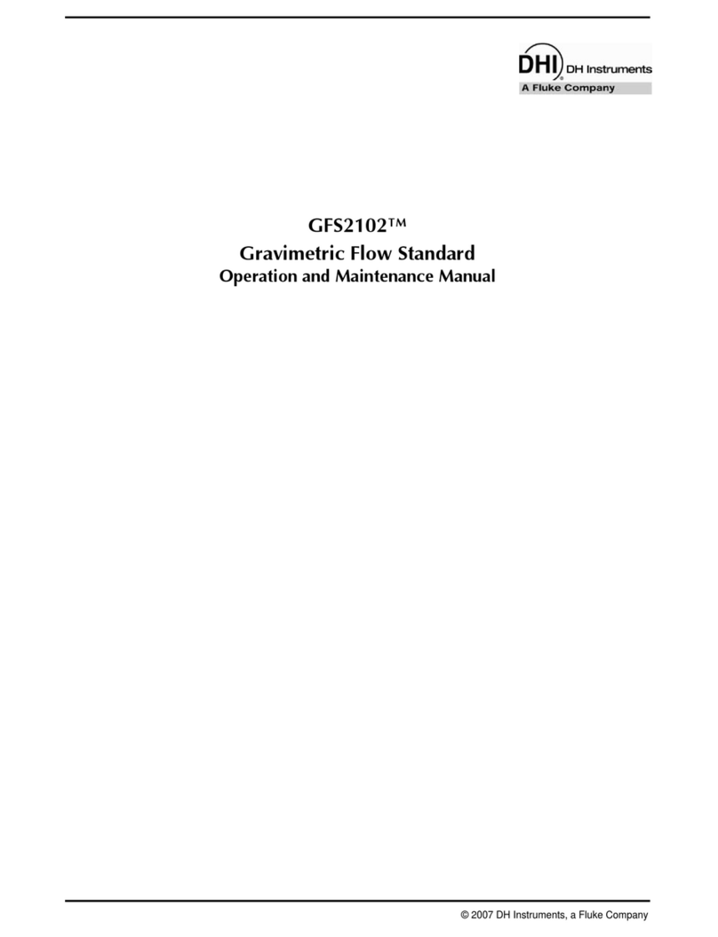 DH Instruments GFS2102 Operation and maintenance manual