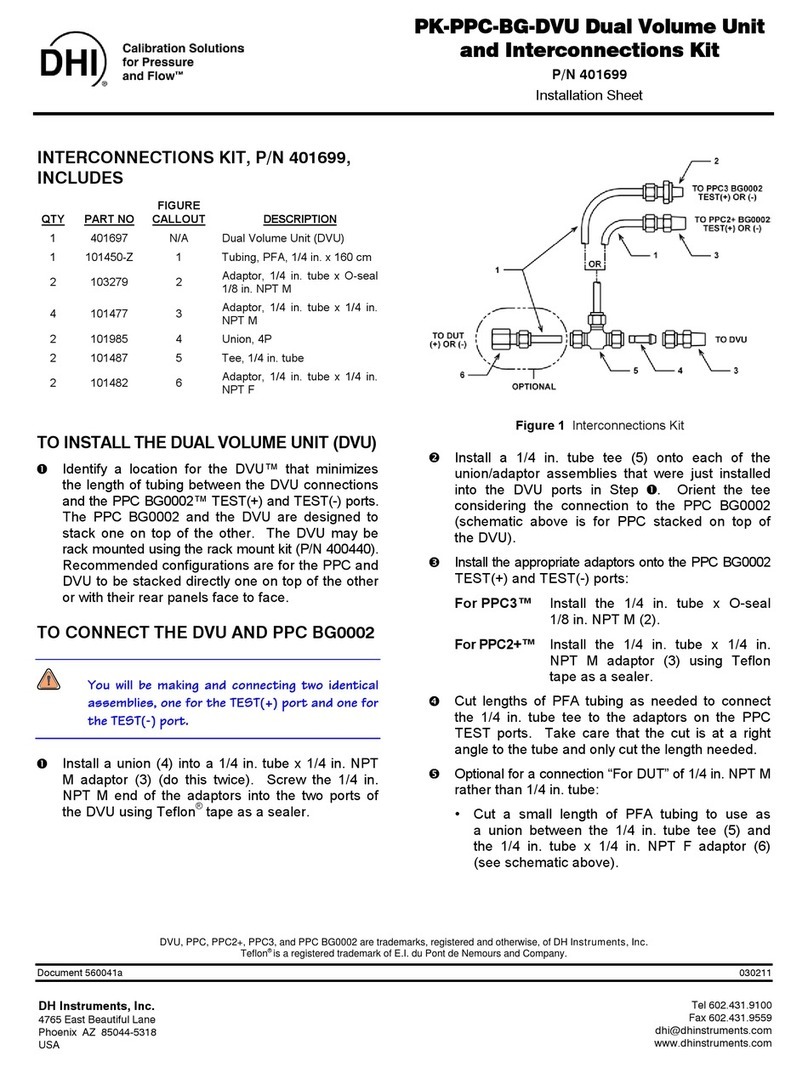 DH Instruments PK-PPC-BG-DVU Assembly instructions