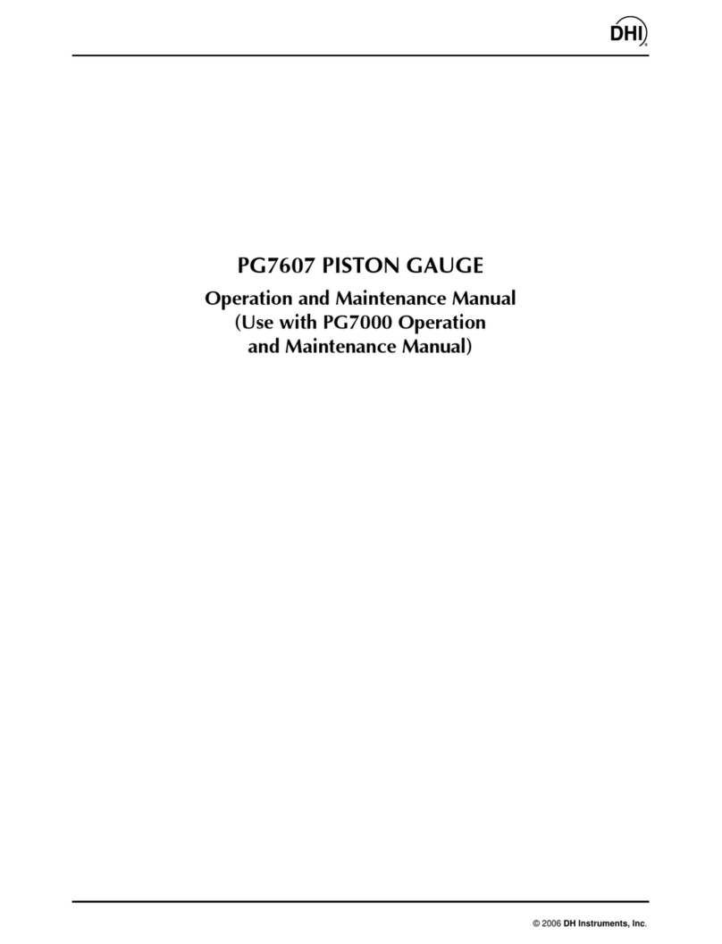 DH Instruments PG7607 - 2006 Operation and maintenance manual