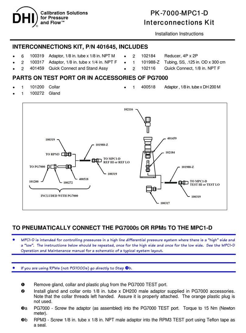 DH Instruments PK-7000-MPC1-D installation instructions