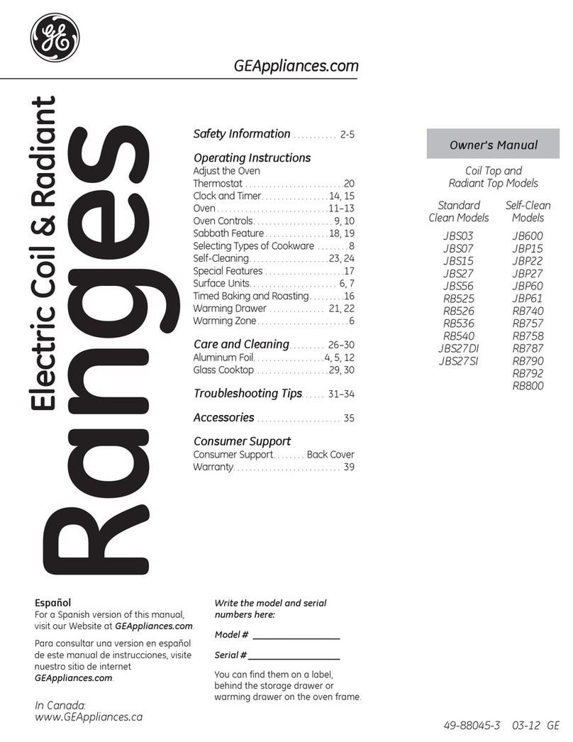 GE JBS15MBB User manual