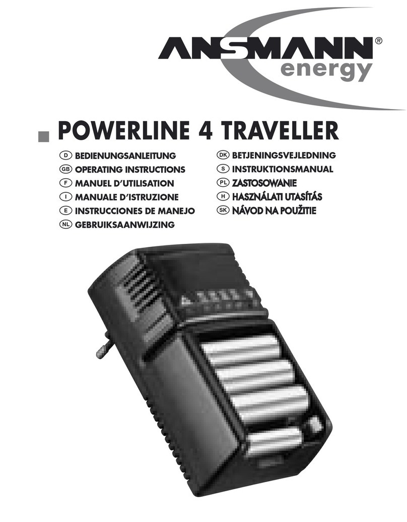 ANSMANN POWERLINE 4 TRAVELLER User manual