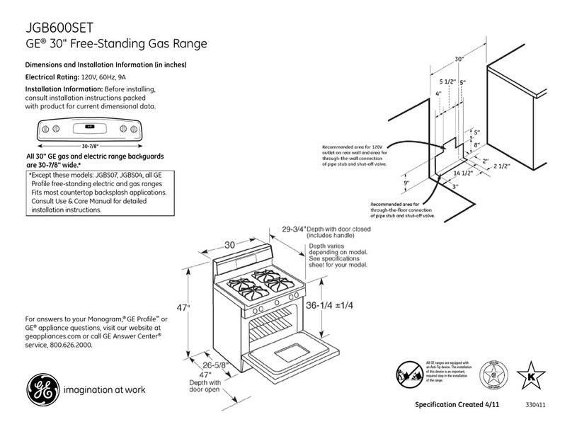 GE JGB600SETSS Manual