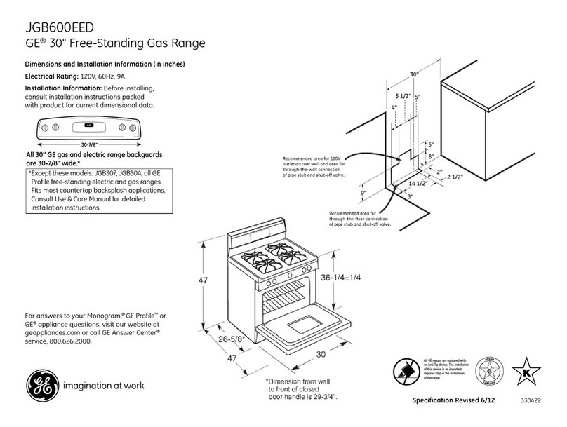GE JGB600EEDES Manual