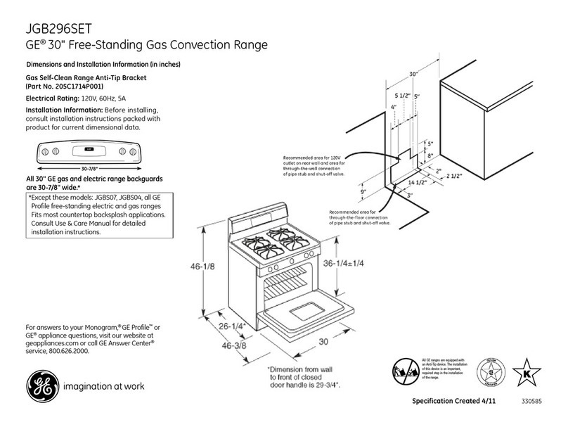 GE JGB296SETSS Manual