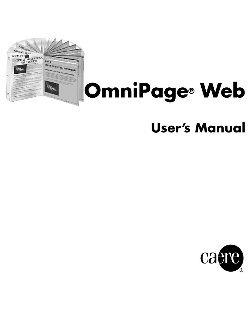 NUANCE OMNIPAGE WEB User manual