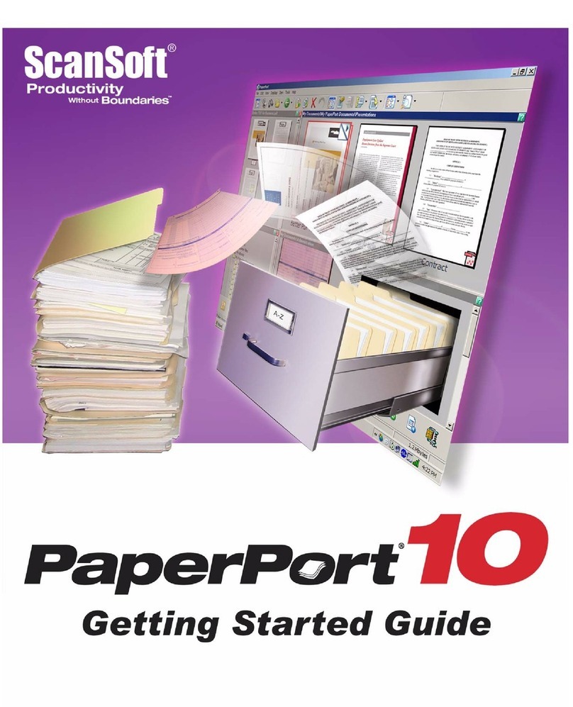 ScanSoft PAPERPORT 10 User manual
