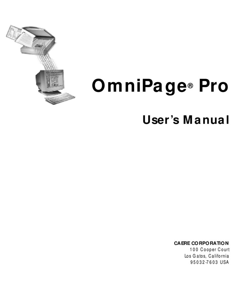 NUANCE OMNIPAGE PRO 9 User manual