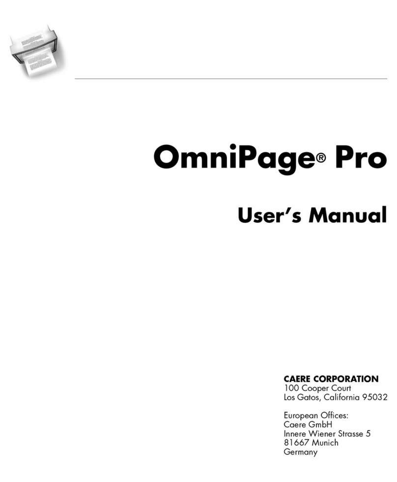 NUANCE OMNIPAGE PRO 8 User manual
