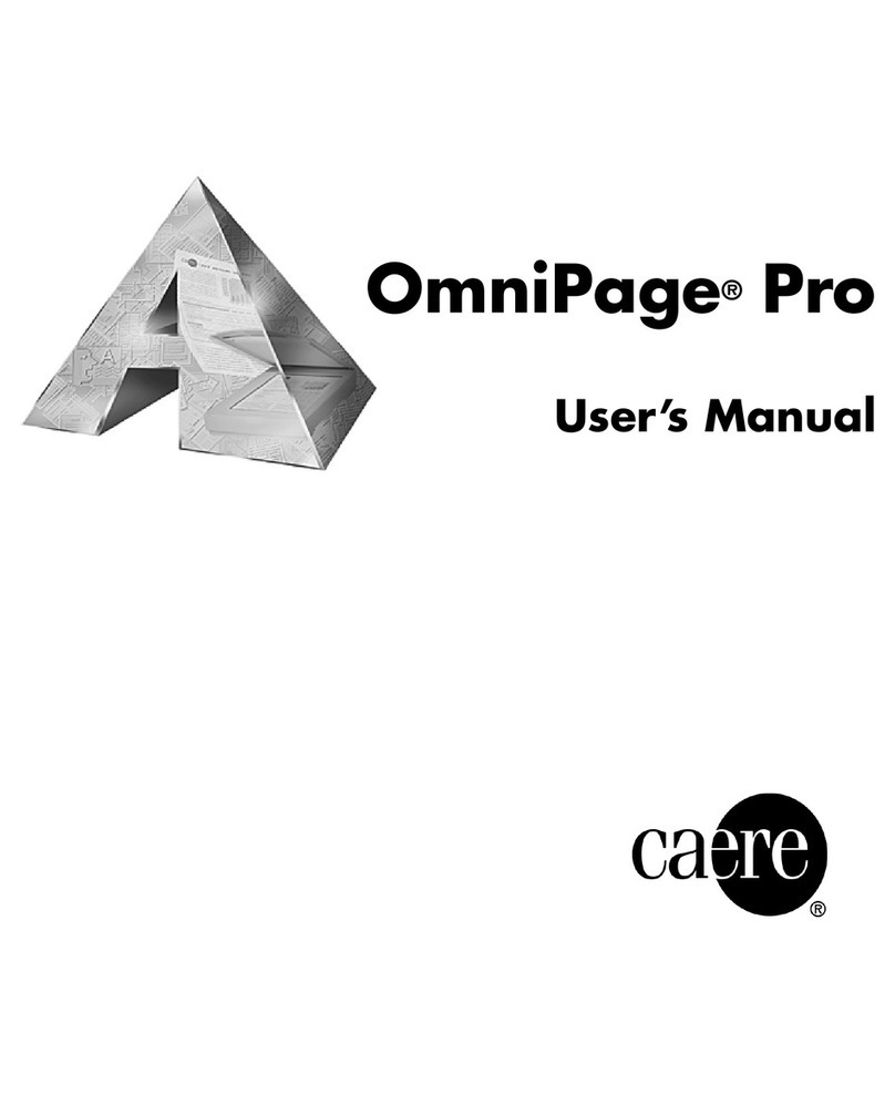 ScanSoft OMNIPAGE PRO 10 User manual