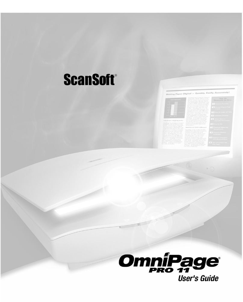 ScanSoft OMNIPAGE PRO 11 User manual