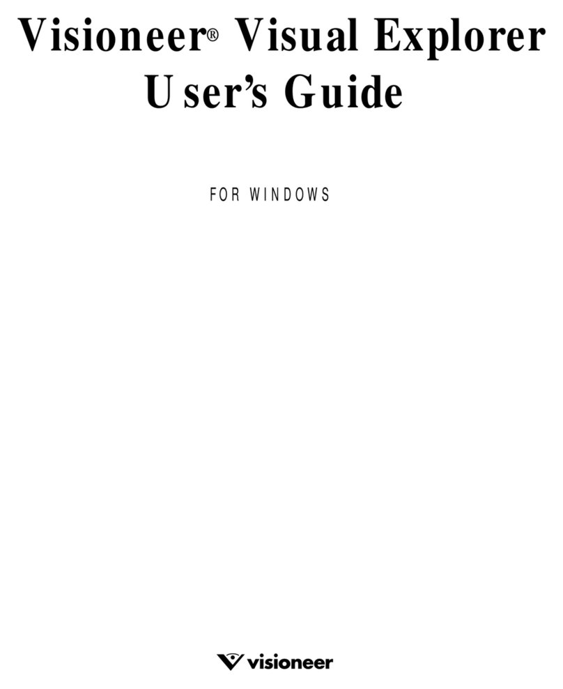 Visioneer VISUAL EXPLORER - GETTING STARTED GUIDE FOR... User manual