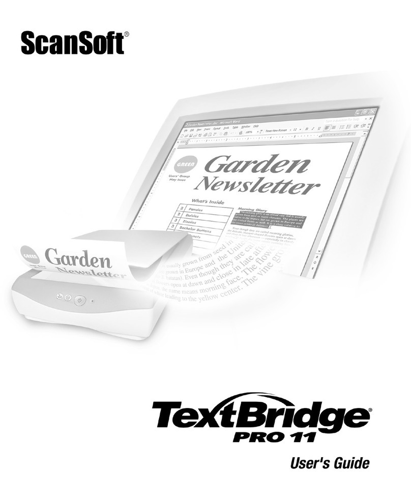 ScanSoft TEXTBRIDGE PRO 11 User manual