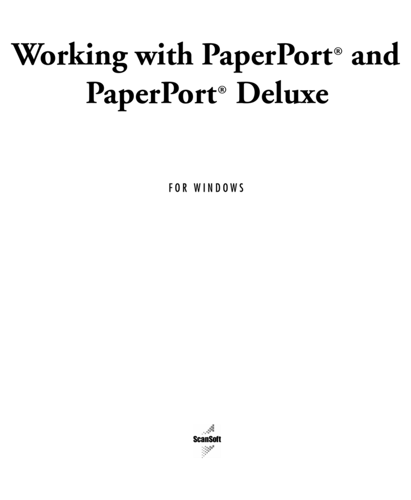 ScanSoft SCANSOFT WORKING WITH PAPERPORT AND PAPERPORT DELUXE... User manual