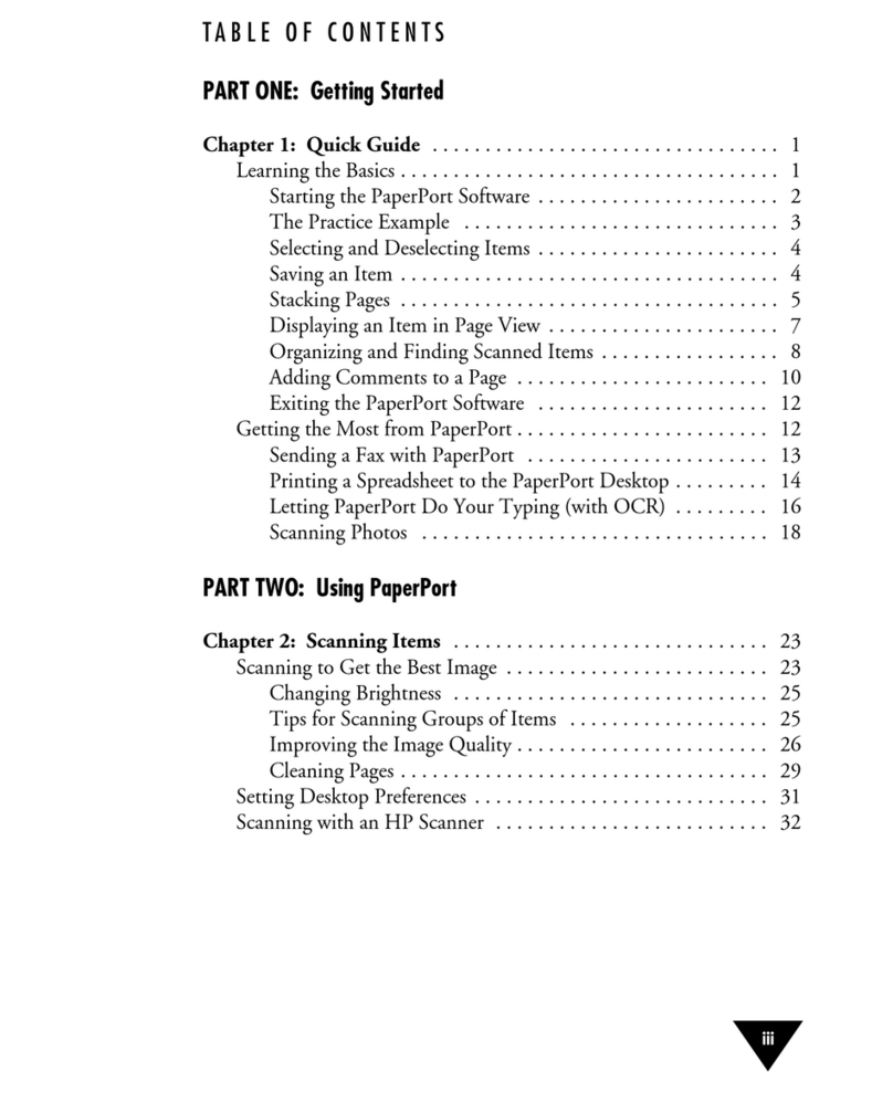 ScanSoft SCANSOFT PAPERPORT 3.6 User manual