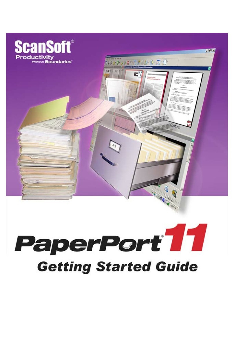 ScanSoft SCANSOFT PAPERPORT 1.1 User manual