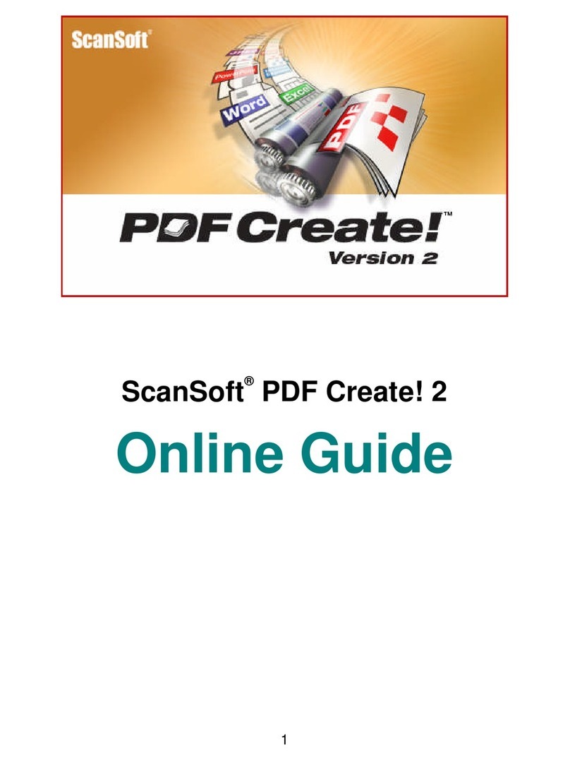 ScanSoft PDFCREATE 2 User manual