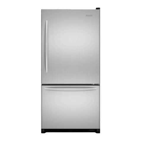 KitchenAid KBRS22KTWH - ARCHITECT II 21.9 cu. Ft.... User manual