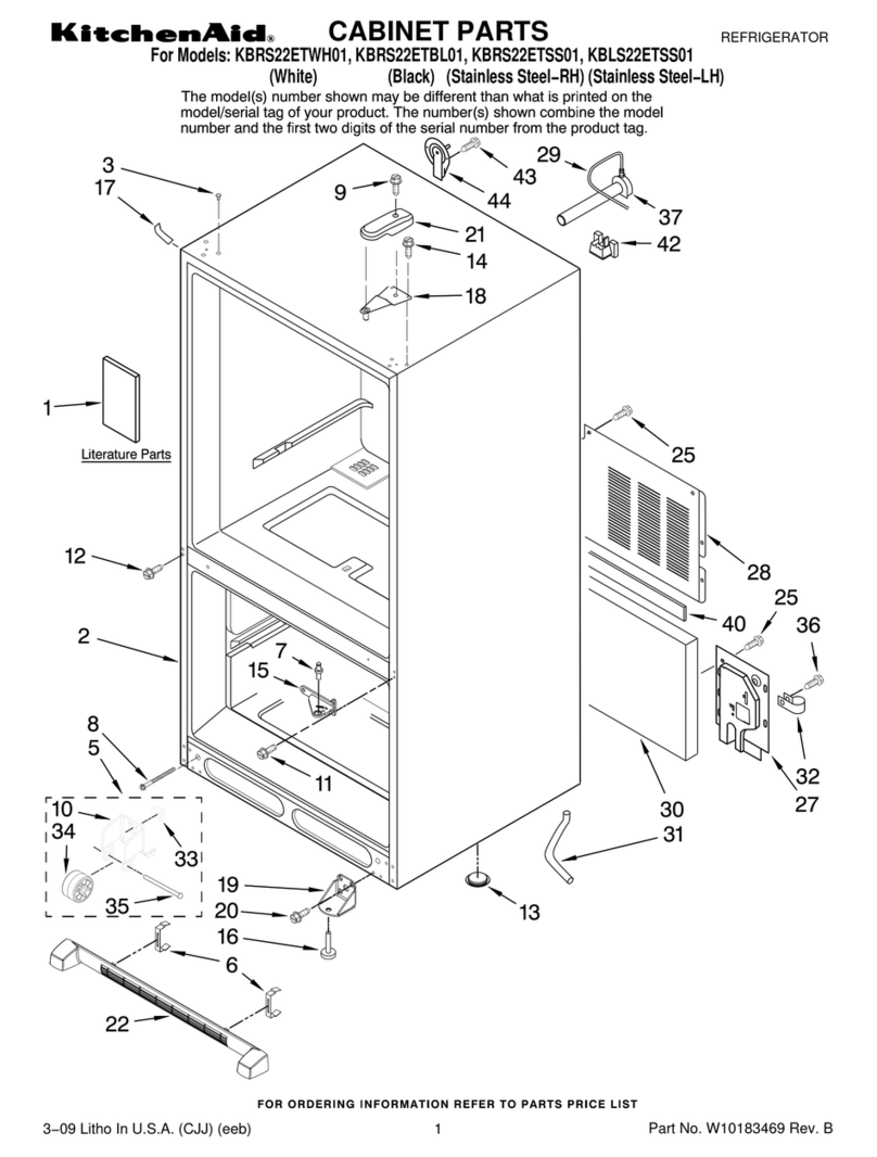 KitchenAid KBRS22ETSS - 21.9 Bottom-Freezer... User manual KitchenAid KBRS22ETSS - 21.9 Bottom-Freezer... User manual