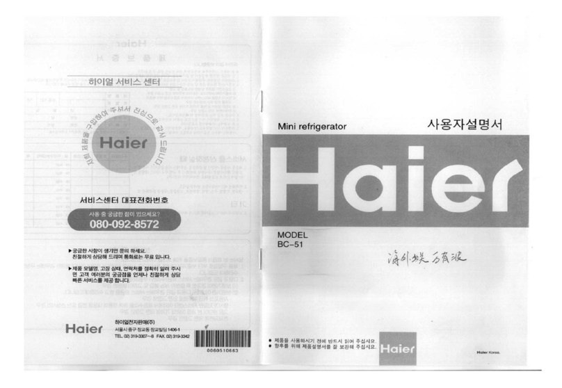 Haier BC-51 User manual
