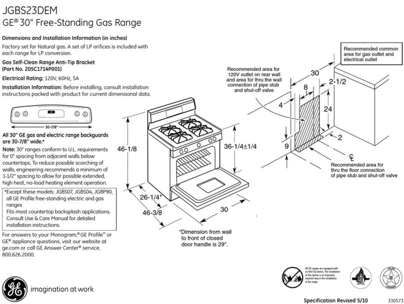 GE JGBS23DEMBB - 30 in Standard Clean Gas Range Manual GE JGBS23DEMBB - 30 in Standard Clean Gas Range Manual