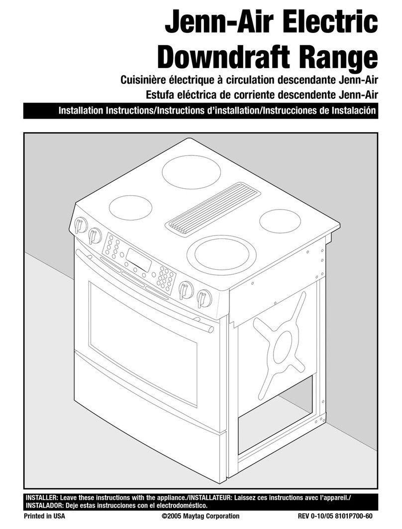 Jenn-Air JES9900BAS installation instructions