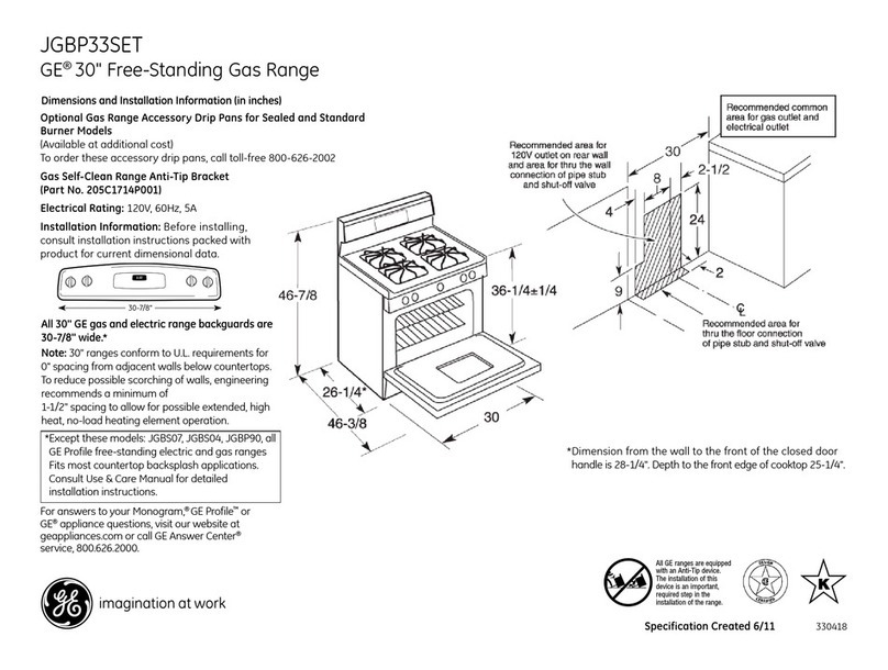 GE JGBP33SETSS Manual