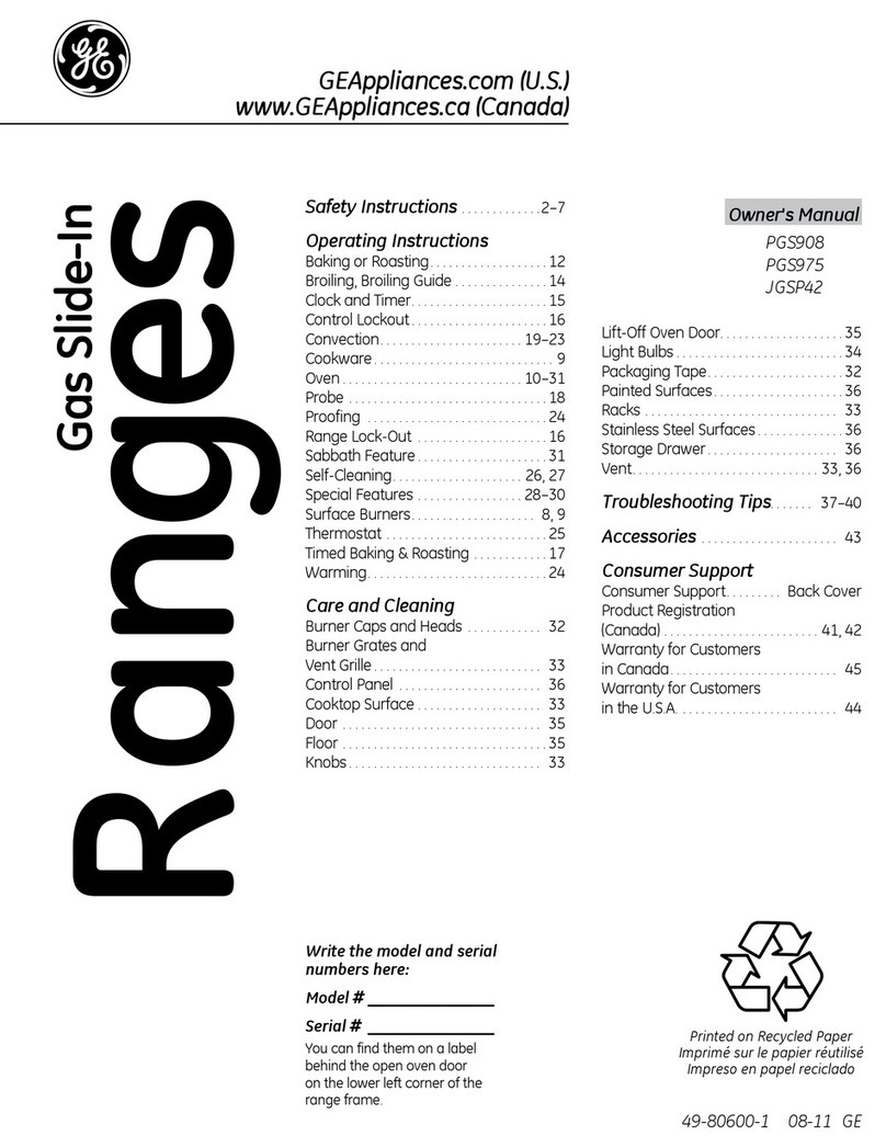 GE JGSP42SETSS User manual