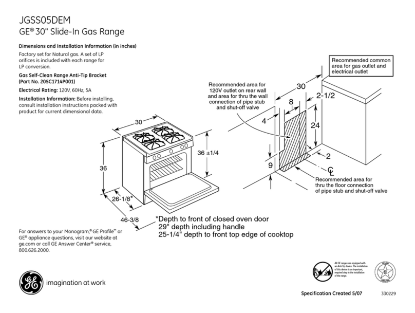 GE JGSS05DEMBB Manual