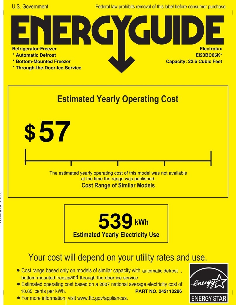 Electrolux EI23BC65KS Energy guide
