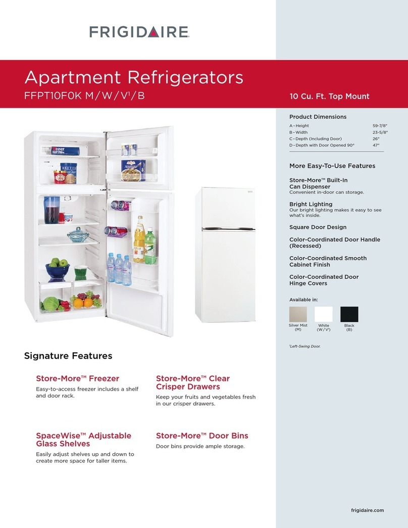 Frigidaire FFPT10F0KB Specifications